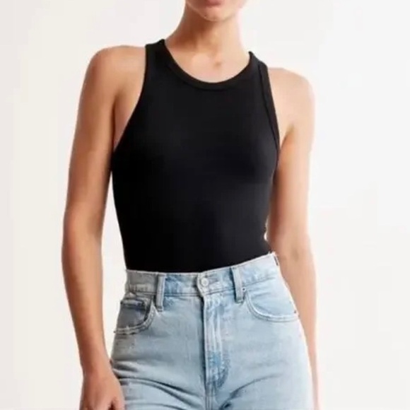 Abercrombie Soft Rib Racerback Tank Bodysuit - Picture 2 of 6